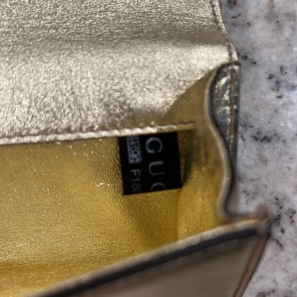 Vintage Gucci Gold Clutch With Buckle - Picture 7 of 8